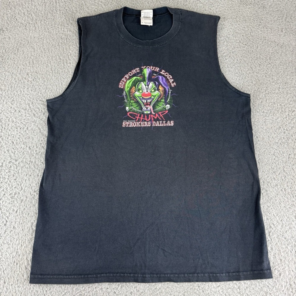 Support Your Local Chump Rick Fairless Strokers Dallas Tank Top Mens Med‎ Biker